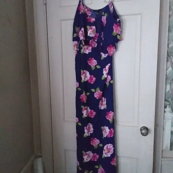 chinese dress ladies LOUSEA Women's Ruffle Flower Summer Dress Backless Floral Dress deep Vneck  Sleeveless Flowy Maxi Dress tie Waist Sundress (Blue,S) at Amazon Women's  Clothing store